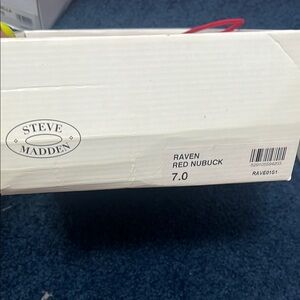 Steve Madden Raven Red Nubuck Shoes